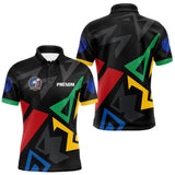 Polo Cadeau Pétanqueur Homme Femme - Équipe Noir Multicolore - Polo Homme