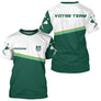 Polo Club Fléchettes Personnalisé – Classique Vert & Blanc - T-Shirt Homme