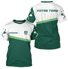 Polo Club Fléchettes Personnalisé – Classique Vert & Blanc - T-Shirt Homme