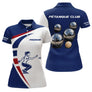 Polo Club Pétanque Homme Femme - Bleu Blanc Rouge Tricolore - Polo Femme