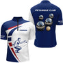 Polo Club Pétanque Homme Femme - Bleu Blanc Rouge Tricolore - Polo Zippé Homme