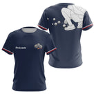 Polo Club Pétanque Homme Femme - Personnalisé Bleu Marine - T-Shirt Femme