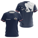Polo Club Pétanque Homme Femme - Personnalisé Bleu Marine - T-Shirt Femme