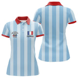 Polo Club Pétanque Homme Femme - Style Drapeau Français - Polo Femme