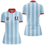 Polo Club Pétanque Homme Femme - Style Drapeau Français - Polo Zippé Femme