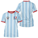 Polo Club Pétanque Homme Femme - Style Drapeau Français - T-Shirt Homme
