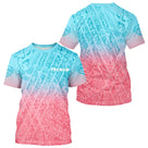 Polo Club Pétanque Homme Femme Gradient - Rose & Bleu Personnalisé - T-Shirt Homme