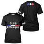 Polo Club Pétanque Noir Personnalisé - Français & Boulistes - T-Shirt Homme