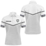 Polo Club Pétanque Personnalisé Blanc Gris - Boules Prénom - Polo Homme
