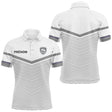 Polo Club Pétanque Personnalisé Blanc Gris - Boules Prénom - Polo Homme
