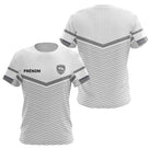 Polo Club Pétanque Personnalisé Blanc Gris - Boules Prénom - T-Shirt Femme