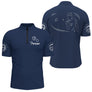 Polo Club Pétanque Sport - Bleu Marine Minimaliste - Polo Zippé Homme
