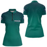 Polo Club Pétanque Vert Personnalisé - Cadeau Humour Homme Femme - Polo Zippé Femme
