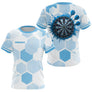 Polo Darts Bleu & Blanc Hexagone - Homem Femme Personnalisé - T-Shirt Femme
