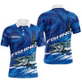 Polo De Pêche Brochet Personnalisé – Motif Carnassier Bleu - Polo Homme