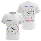 Polo Fléchette Homme Femme Blanc - J'peux Pas J'ai - T-Shirt Femme