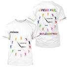 Polo Fléchette Homme Femme Blanc - J'peux Pas J'ai - T-Shirt Homme