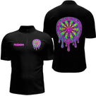 Polo Fléchette Personnalisé - Style Neon Slime - Polo Zippé Homme