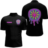 Polo Fléchette Personnalisé - Style Neon Slime - Polo Zippé Homme