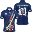 Polo Fléchettes 180 Marine - Drapeau Français Personnalisé - Polo Homme