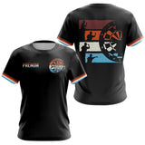 Polo Fléchettes 180 Rétro Noir - Personnalisé avec Prénom - T-Shirt Femme