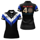 Polo Fléchettes 40 Ans Anniversaire - Bleu Noir Homme Femme - Polo Femme