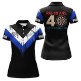 Polo Fléchettes 40 Ans Anniversaire - Bleu Noir Homme Femme - Polo Femme