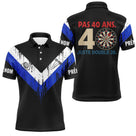 Polo Fléchettes 40 Ans Anniversaire - Bleu Noir Homme Femme - Polo Homme