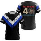 Polo Fléchettes 40 Ans Anniversaire - Bleu Noir Homme Femme - T-Shirt Femme