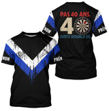 Polo Fléchettes 40 Ans Anniversaire - Bleu Noir Homme Femme - T-Shirt Homme
