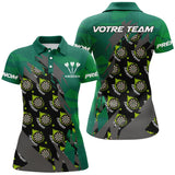 Polo Fléchettes All-Over Cibles – Design Sportif Premium - Polo Femme
