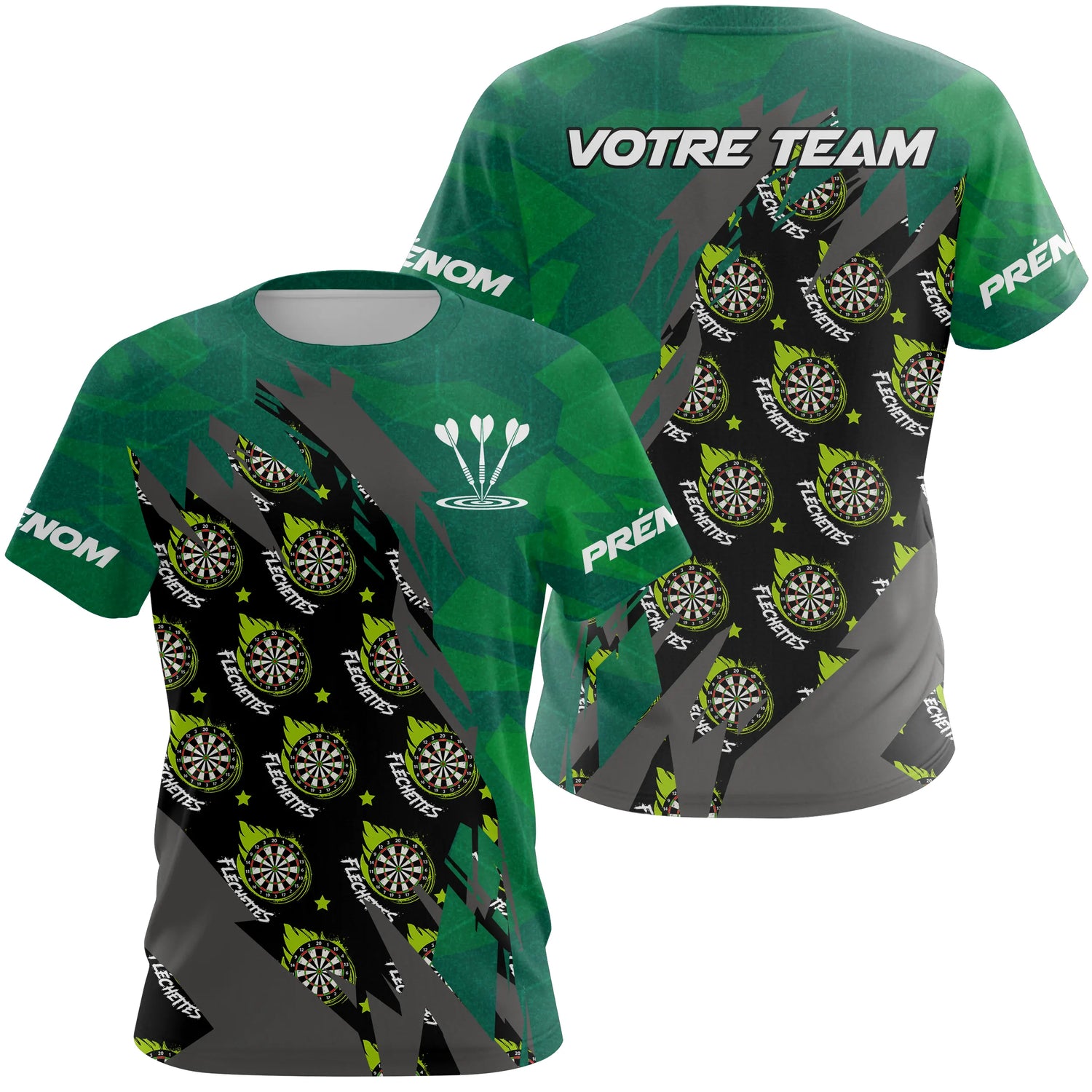 Polo Fléchettes All-Over Cibles – Design Sportif Premium - T-Shirt Femme