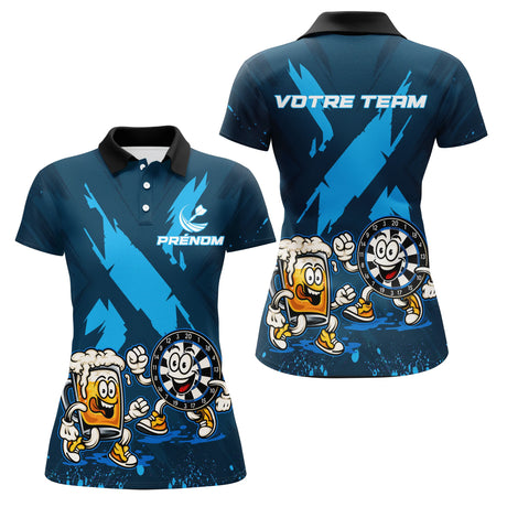 Polo Fléchettes Apéro - Cadeau Personnalisé Homme Femme - Polo Femme