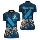 Polo Fléchettes Apéro - Cadeau Personnalisé Homme Femme - Polo Zippé Femme