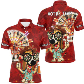 Polo Fléchettes Bière & Équipe - Maillot Personnallisé - Polo Homme