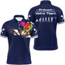Polo Fléchettes Bleu Marine – Design Multicolores Évolution - Polo Homme