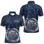 Polo Fléchettes Bleu Nuit - Cible 3D Personnalisé Avec Prénom - Polo Homme
