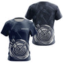 Polo Fléchettes Bleu Nuit - Cible 3D Personnalisé Avec Prénom - T-Shirt Femme