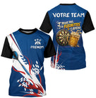Polo Fléchettes Bleu Personnalisé – Style Tricolore Français - T-Shirt Homme