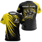 Polo Fléchettes Bullseye Personnalisé - Tigre Noir Jaune - T-Shirt Femme
