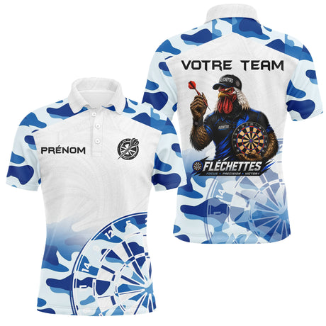 Polo Fléchettes Camouflage – Coq & Cible Champion - Polo Homme