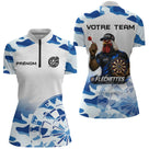 Polo Fléchettes Camouflage – Coq & Cible Champion - Polo Zippé Femme