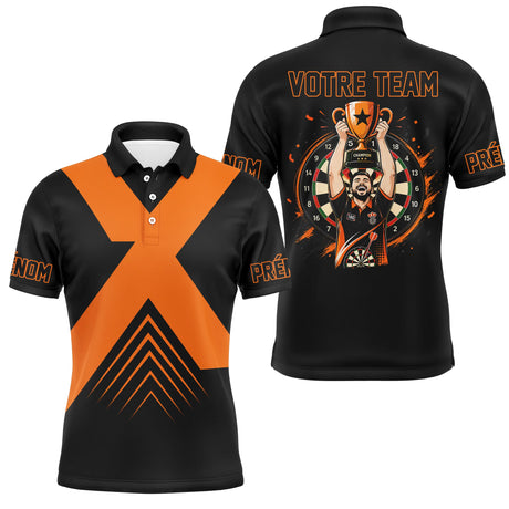 Polo Fléchettes Champion - Sportif Vainqueur Personnalisé - Polo Homme