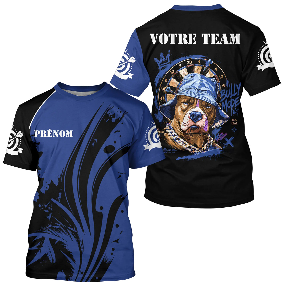 Polo Fléchettes Chien Rebelle - Street Art Graffiti - T-Shirt Homme