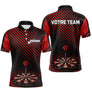 Polo Fléchettes Club Cible 3D - Personnalisé Homme Femme - Polo Homme