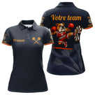 Polo Fléchettes Compétition - Bleu Marine Bulldog - Polo Femme