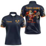 Polo Fléchettes Compétition - Bleu Marine Bulldog - Polo Homme