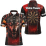 Polo Fléchettes Design Loup - Personnalisé Équipe - Polo Homme