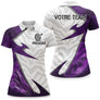 Polo Fléchettes Design Violet – Camouflage Moderne Personnalisé - Polo Femme