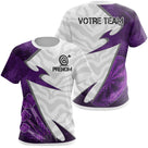 Polo Fléchettes Design Violet – Camouflage Moderne Personnalisé - T-Shirt Femme